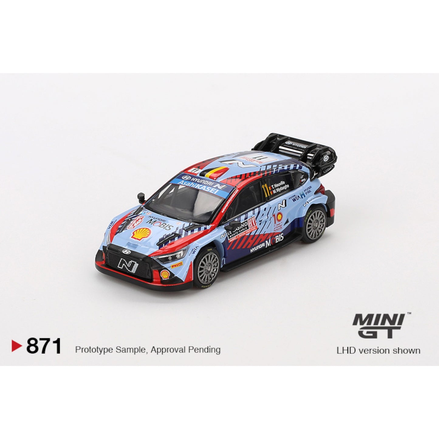 Mini GT - Hyundai i20 N Rally1 Hybrid #11 2024 Rallye Monte-Carlo Winner - MGT00871 (LHD)