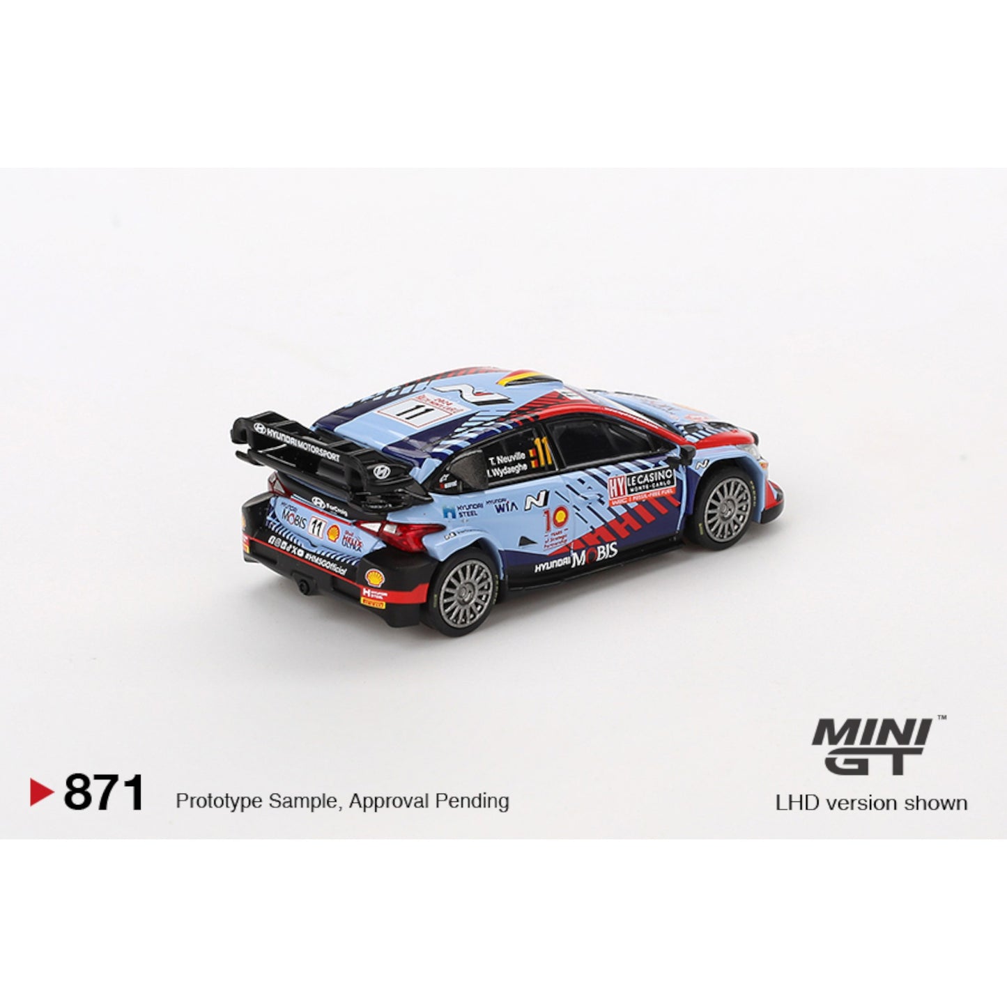 Mini GT - Hyundai i20 N Rally1 Hybrid #11 2024 Rallye Monte-Carlo Winner - MGT00871 (LHD)