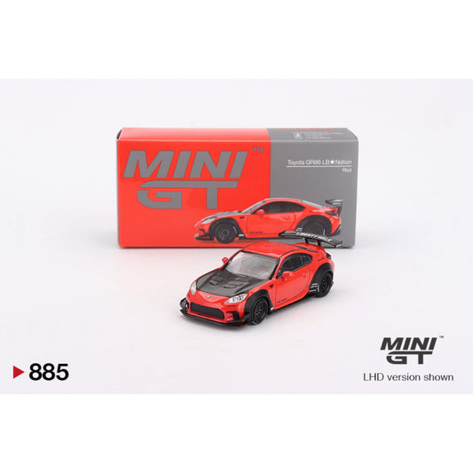 Mini GT - Toyota GR86 LB★Nation - Red - MGT00885 (LHD)