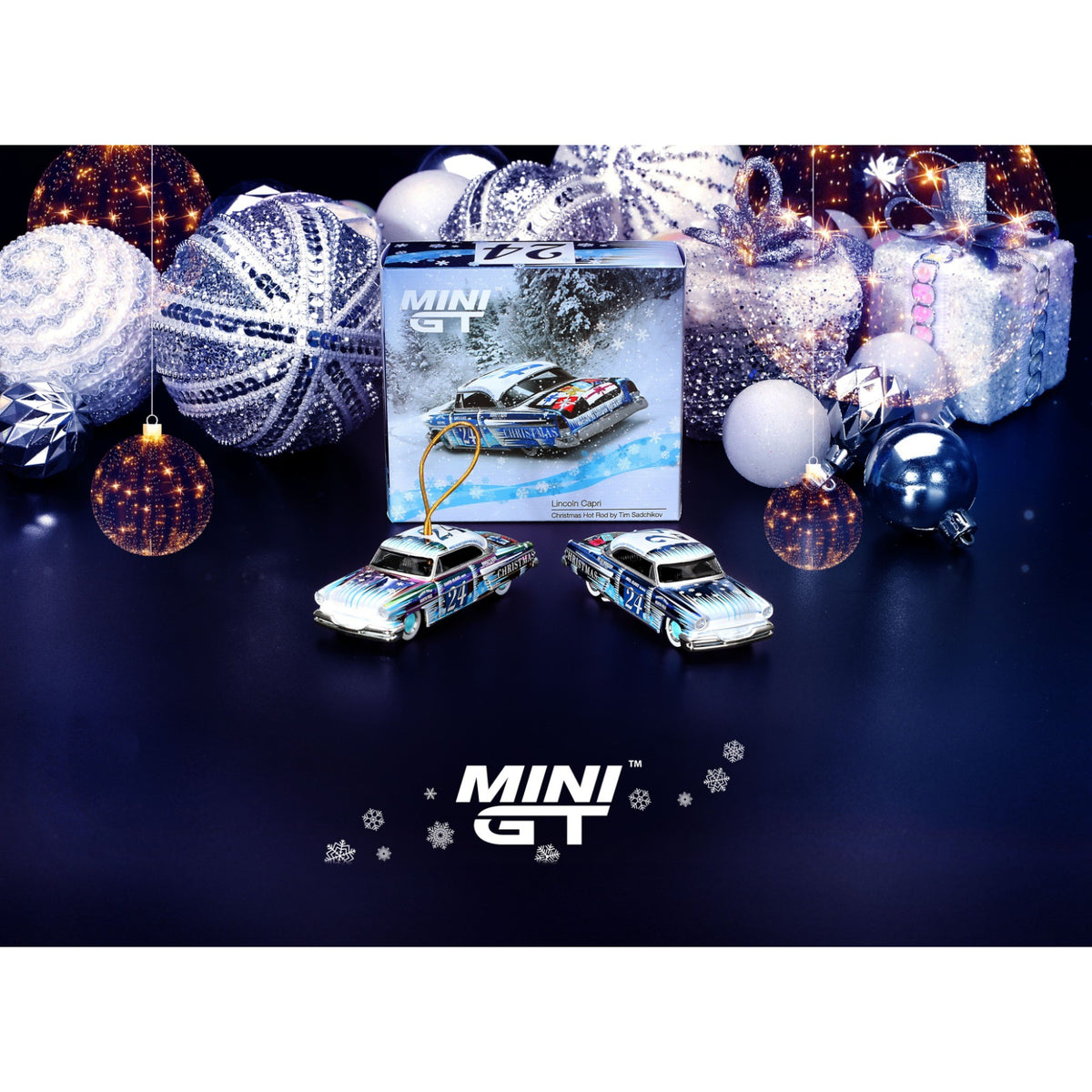 Mini GT - Lincoln Capri Christmas Hot Rod by Tim Sadchikov 2024 Christmas Edition - MGT00888 (LHD)