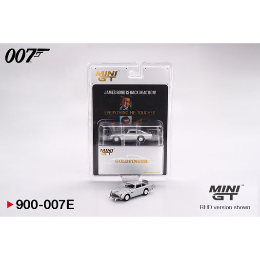 Mini GT - Aston Martin DB5 Goldfinger english Blister - MGT900-007E (RHD) - 1:64