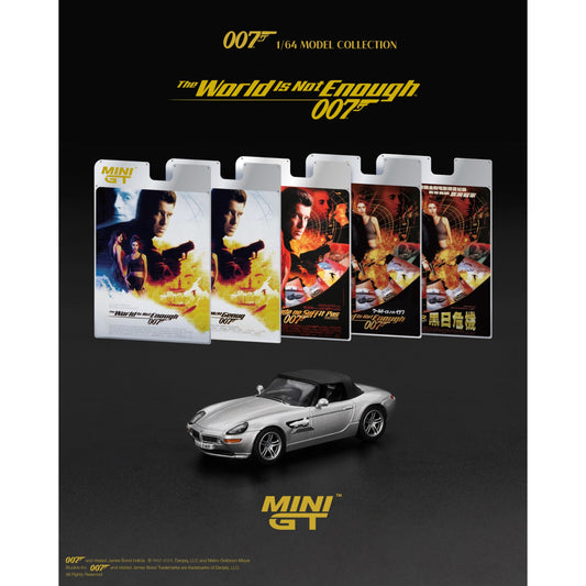 Mini GT - Pre-Order - James Bond - BMW Z8 - The World is not enough - Chinese Blister - MGT00906-007TC