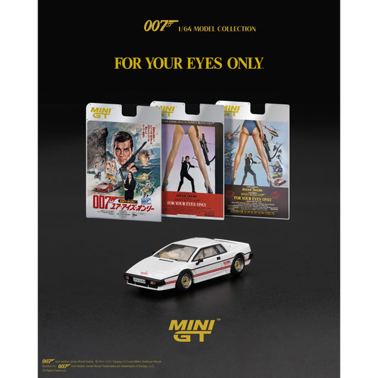 Mini GT - Pre-Order - James Bond - Lotus Esprit Turbo - For your Eyes Only - Japanese Blister - MGT00907-007J