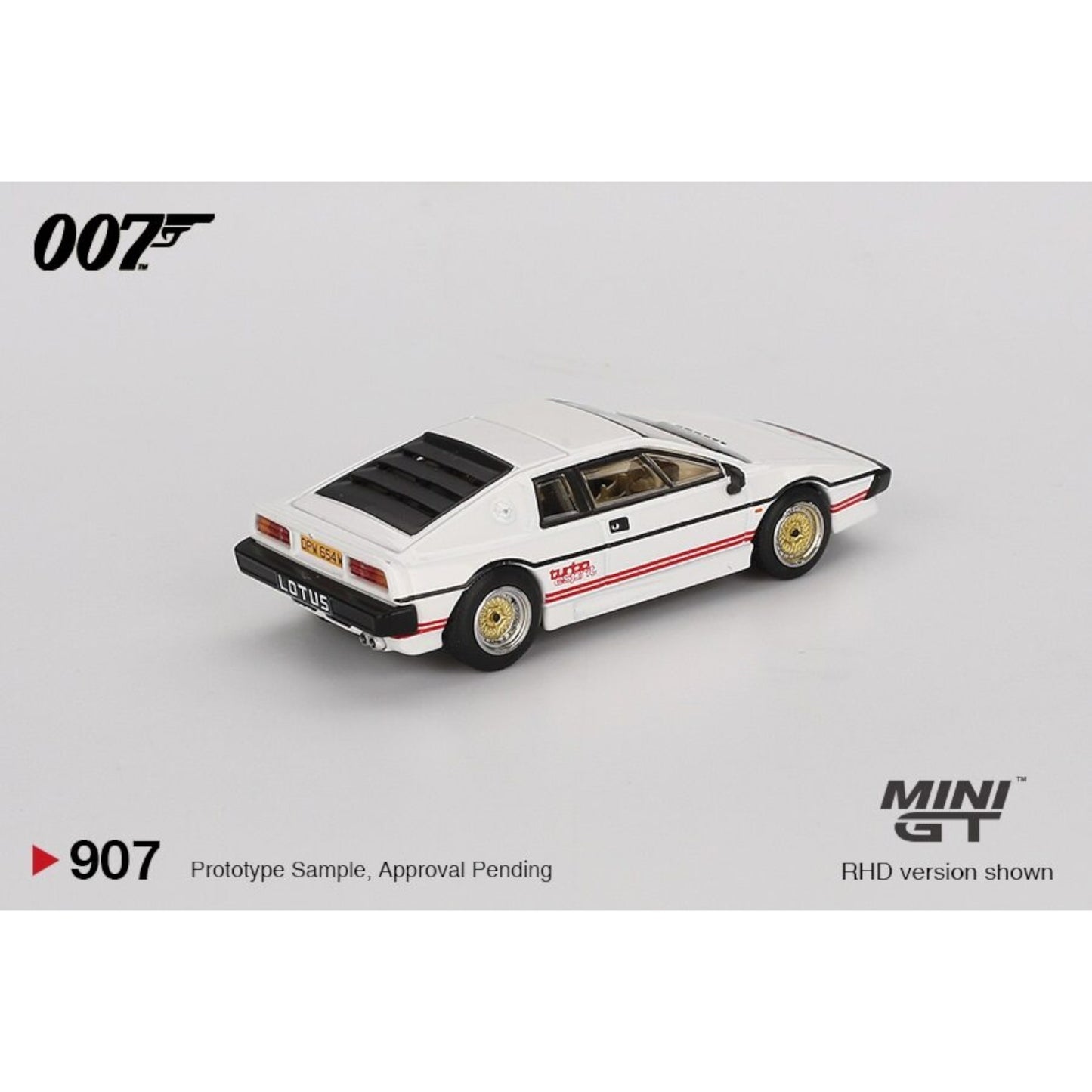 Mini GT - Pre-Order - James Bond - Lotus Esprit Turbo - For your Eyes Only - English Blister - MGT00907-007E