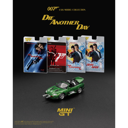 Mini GT - Pre-Order - James Bond - Jaguar XKR - Die Another Day - German Blister - MGT00908-007G