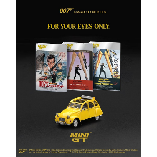 Mini GT - Pre-Order - James Bond - Citroën 2CV “For Your Eyes Only” - MGT00919-007J