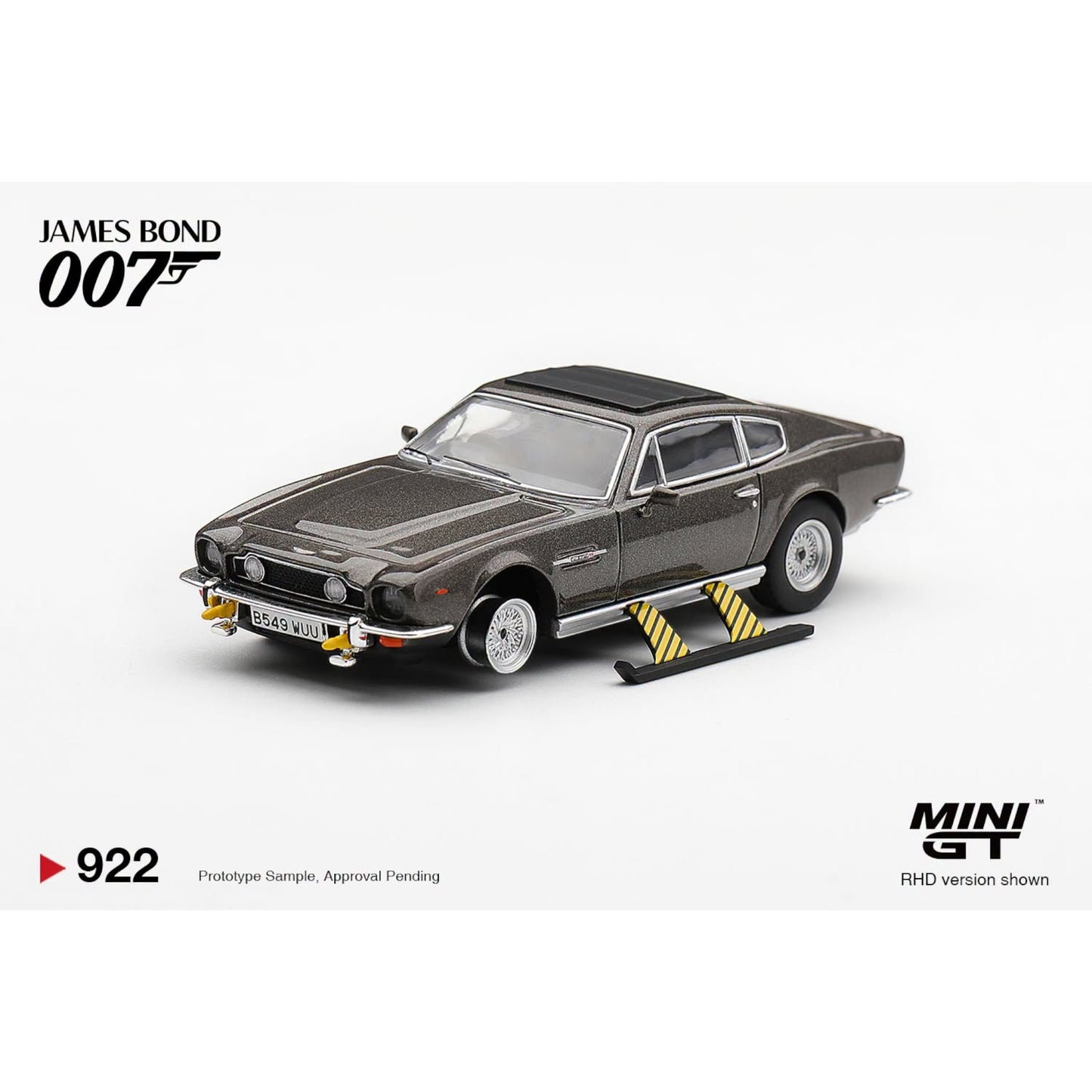 Mini GT - Pre-Order - James Bond - Aston Martin V8 Vantage “The Living Daylights” - MGT00922-007J