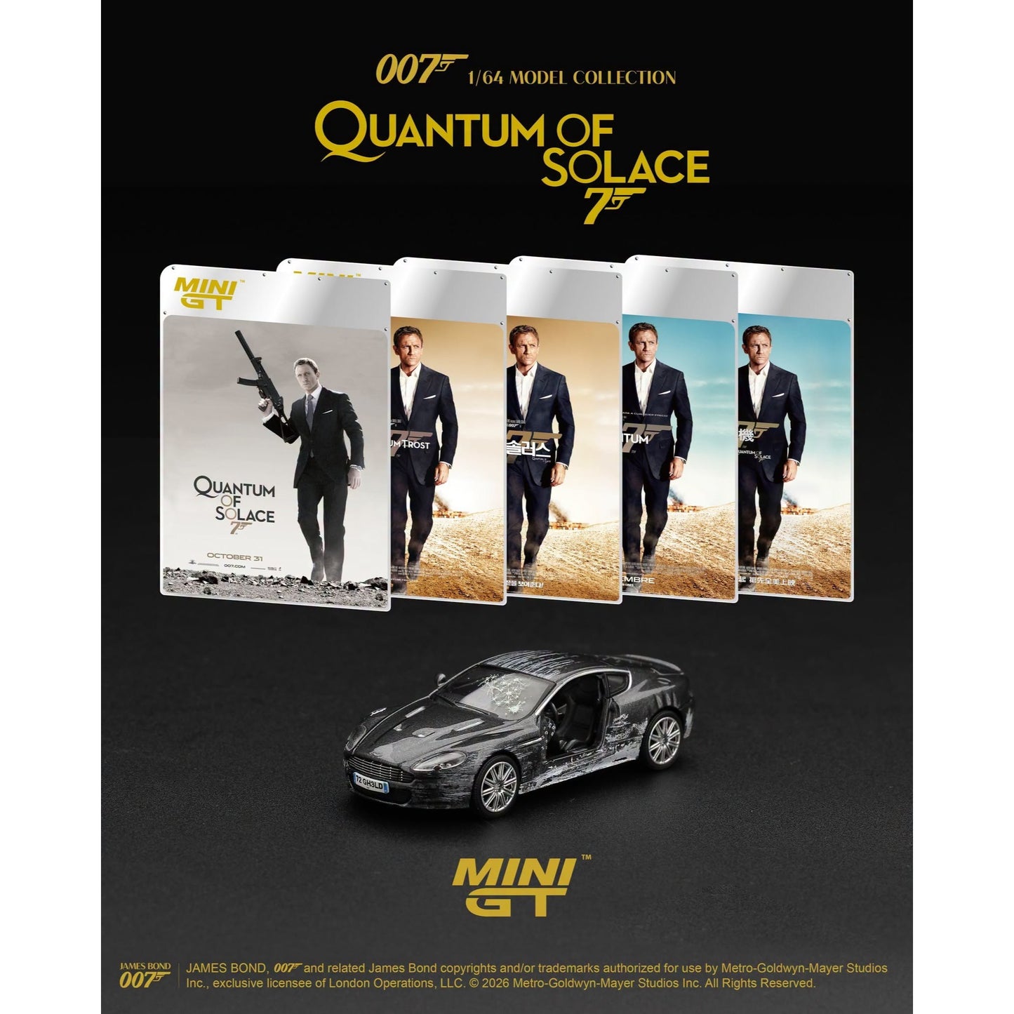 Mini GT - Pre-Order - James Bond - Aston Martin DBS "Quantum of Solace" - MGT00924-007E