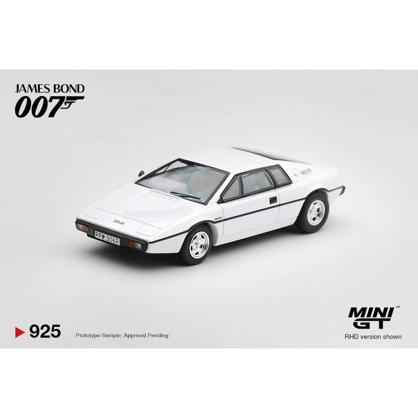 Mini GT - Pre-Order - James Bond - Lotus Esprit S1 "The Spy who loved Me" - MGT00925-007H