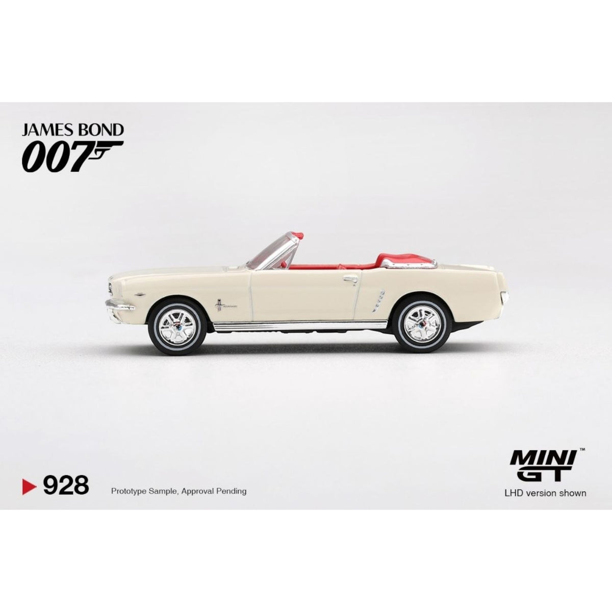 Mini GT - Pre-Order - James Bond - Ford Mustang Convertible 1964 "Goldfinger" - MGT00928-007E