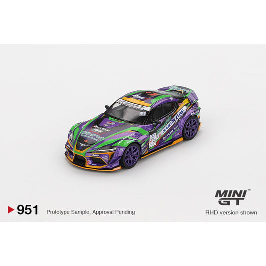 Mini GT - Pre-Order - Toyota GR Supra KUHL 2021 D1GP EVANGELION RACING - MGT00951-BL