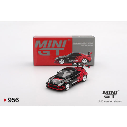 Mini GT - 2022 Toyota GR86 HKS Type R -Advan Tokyo Auto Salon*, red/black - MGT00956 (RHD)