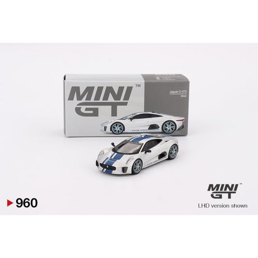 Mini GT - Jaguar C-X75 Silver - MGT00960 (LHD)