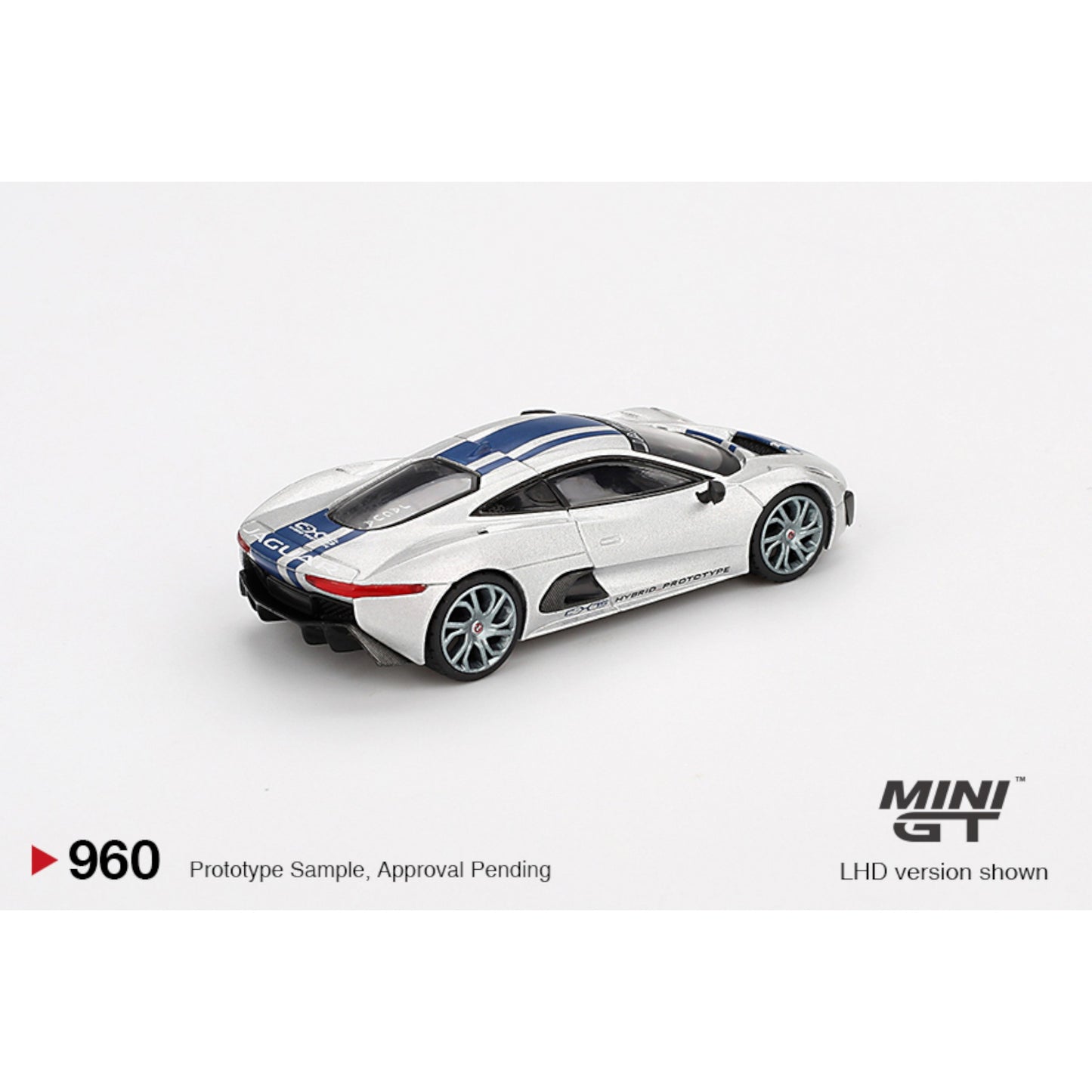 Mini GT - Jaguar C-X75 Silver - MGT00960 (LHD)
