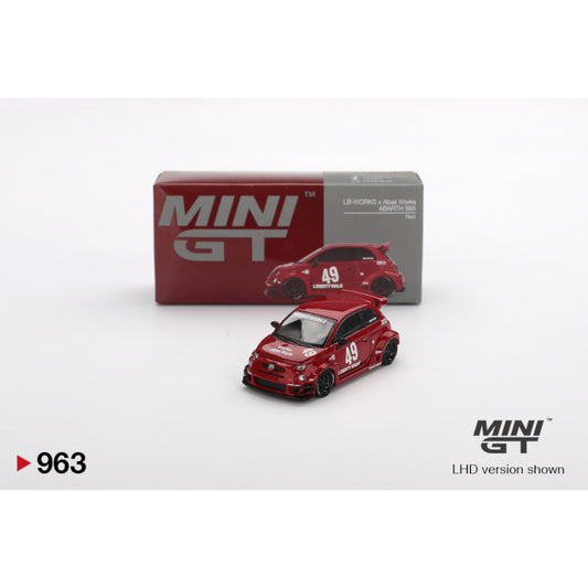 Mini GT - LB-WORKS x Abas Works ABARTH 595 Red - MGT00963 (LHD)
