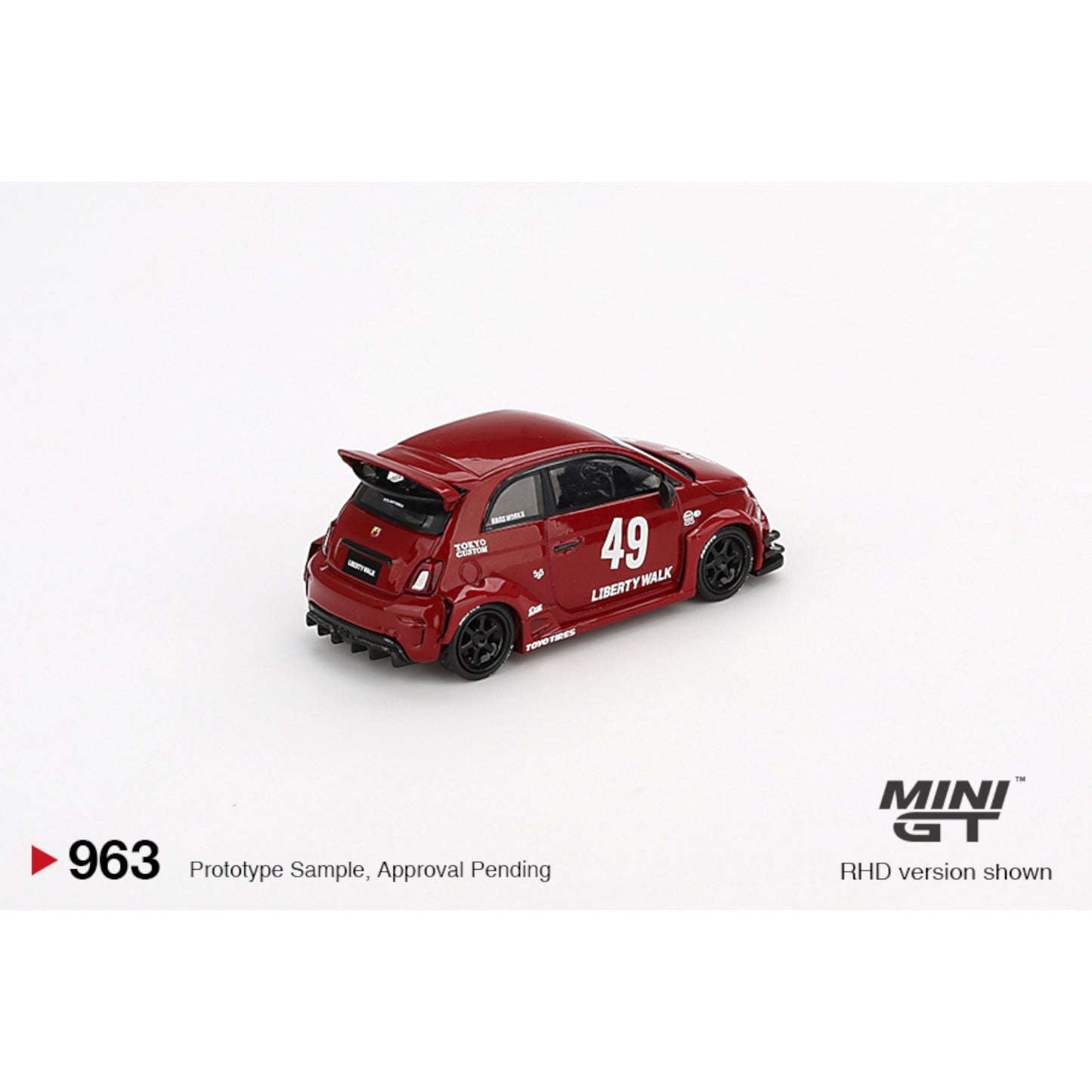 Mini GT - LB-WORKS x Abas Works ABARTH 595 Red - MGT00963 (LHD)