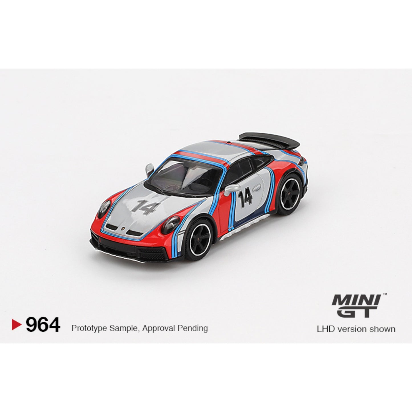 Mini GT - Porsche 911 Dakar Ice Grey Metallic "Rally 1974" - MGT00964 (LHD)