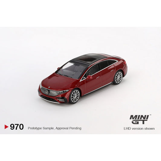 Mini GT - Mercedes-Benz EQS 580 4MATIC Red Metallic - MGT00970 (LHD)