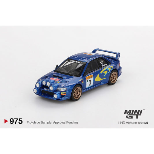 Mini GT - Pre-Order - Subaru Impreza WRC98 1998 Rally Monte-Carlo 3rd Place #3 - MGT00975 (LHD)