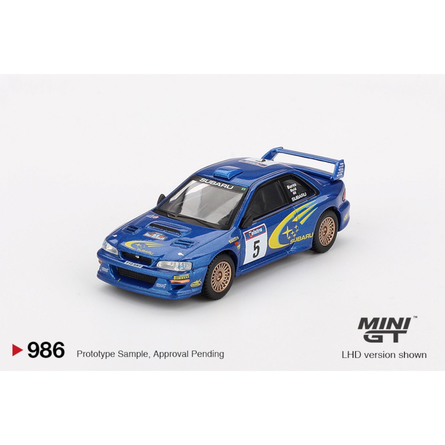 Mini GT - Pre-Order - Subaru Impreza WRC99 1999 Rally Australia Winner #5 Australia Exclusive - MGT00986 (LHD)