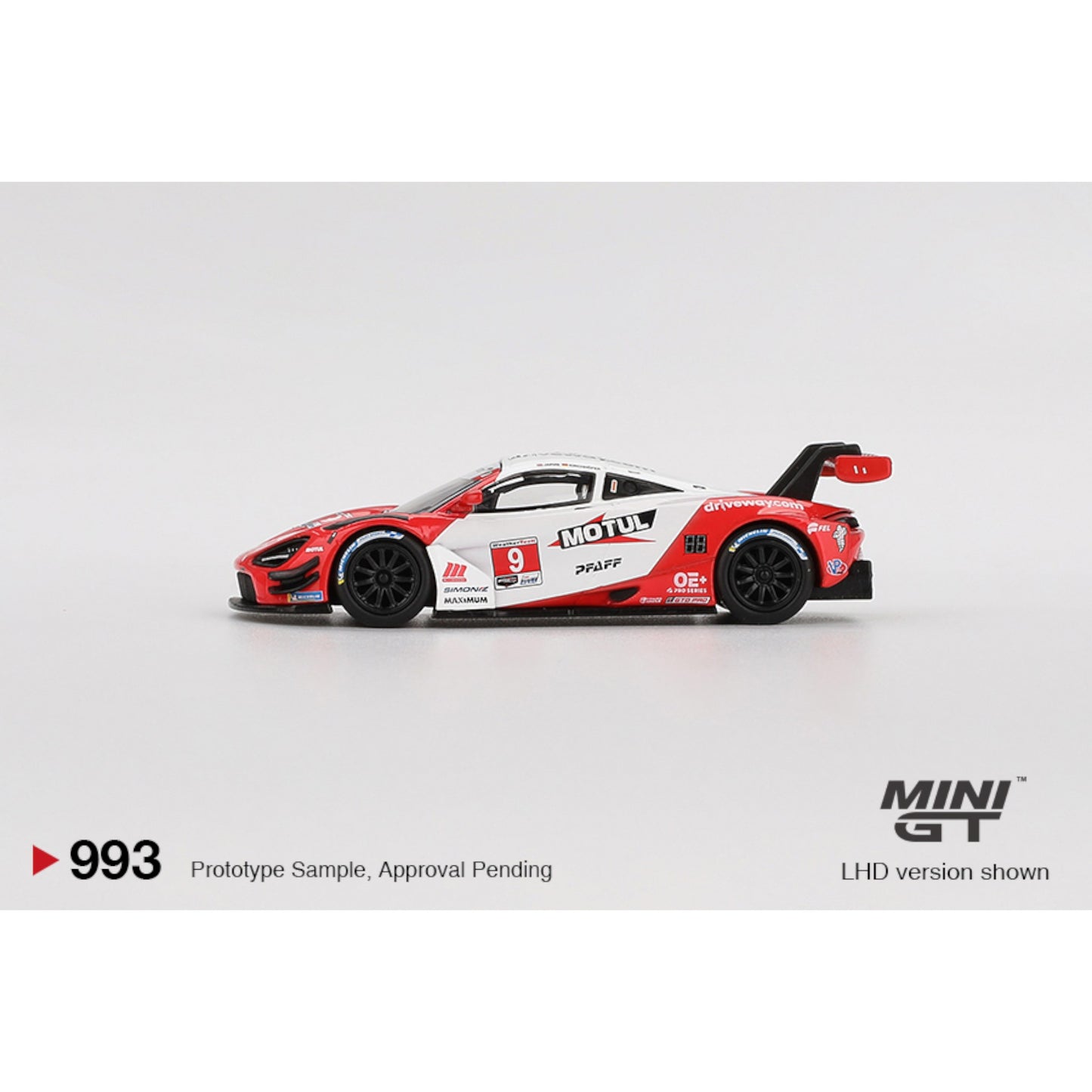 Mini GT - Pre-Order - McLaren 720S GT3 Evo Pfaff Motorsports 2024 IMSA Laguna Seca - MGT00993 (LHD)