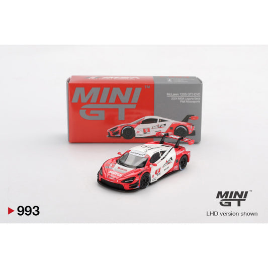 Mini GT - McLaren 720S GT3 Evo Pfaff Motorsports 2024 IMSA Laguna Seca - MGT00993 (LHD)