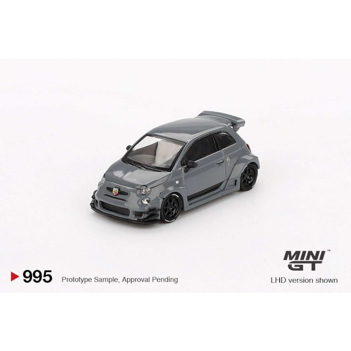 Mini GT - Pre-Order - Abarth 595 LB-WORKS x Abas Works Grey - MGT00995 (LHD)