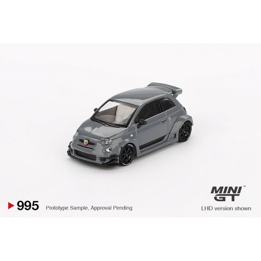 Mini GT - Pre-Order - Abarth 595 LB-WORKS x Abas Works Grey - MGT00995 (LHD)
