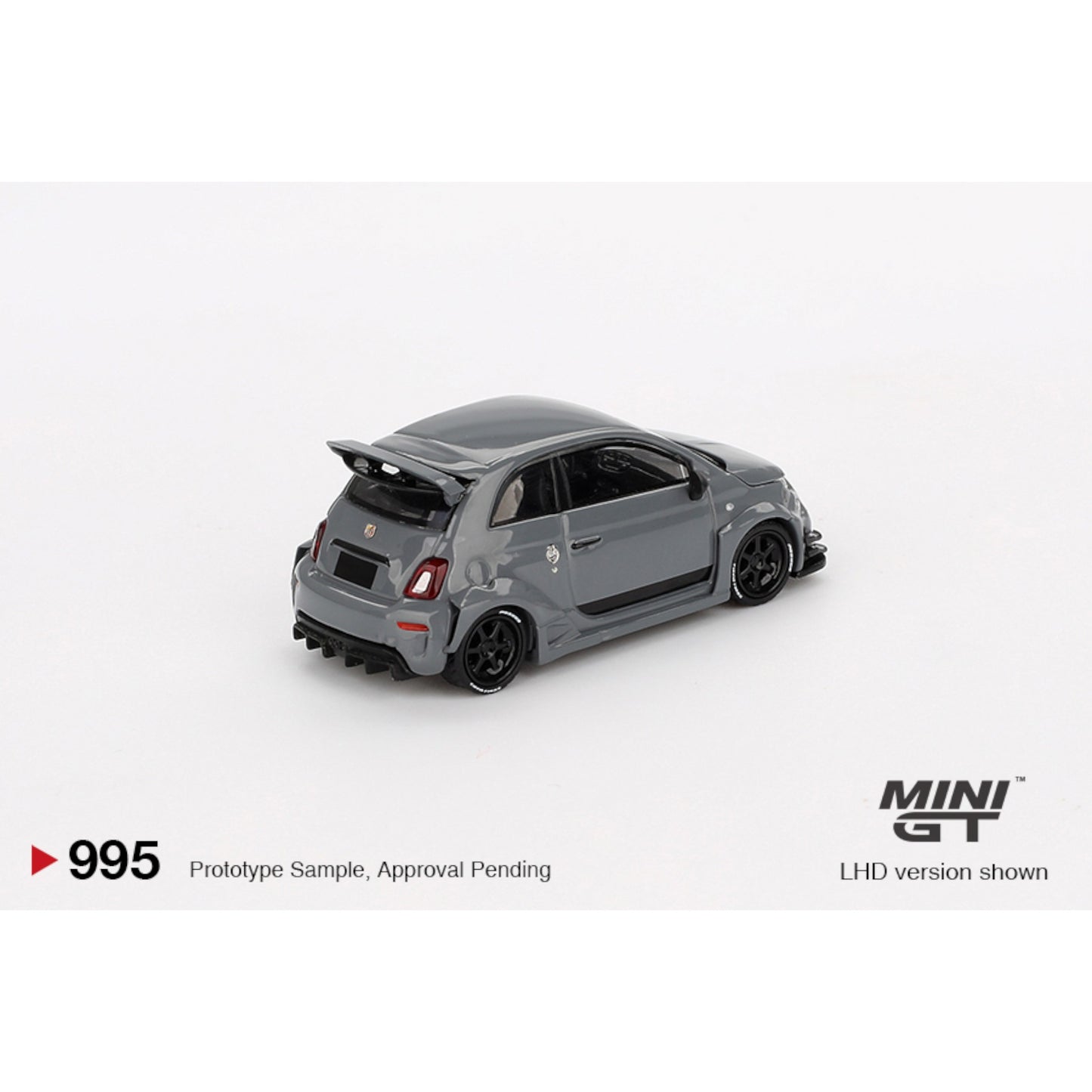 Mini GT - Pre-Order - Abarth 595 LB-WORKS x Abas Works Grey - MGT00995 (LHD)
