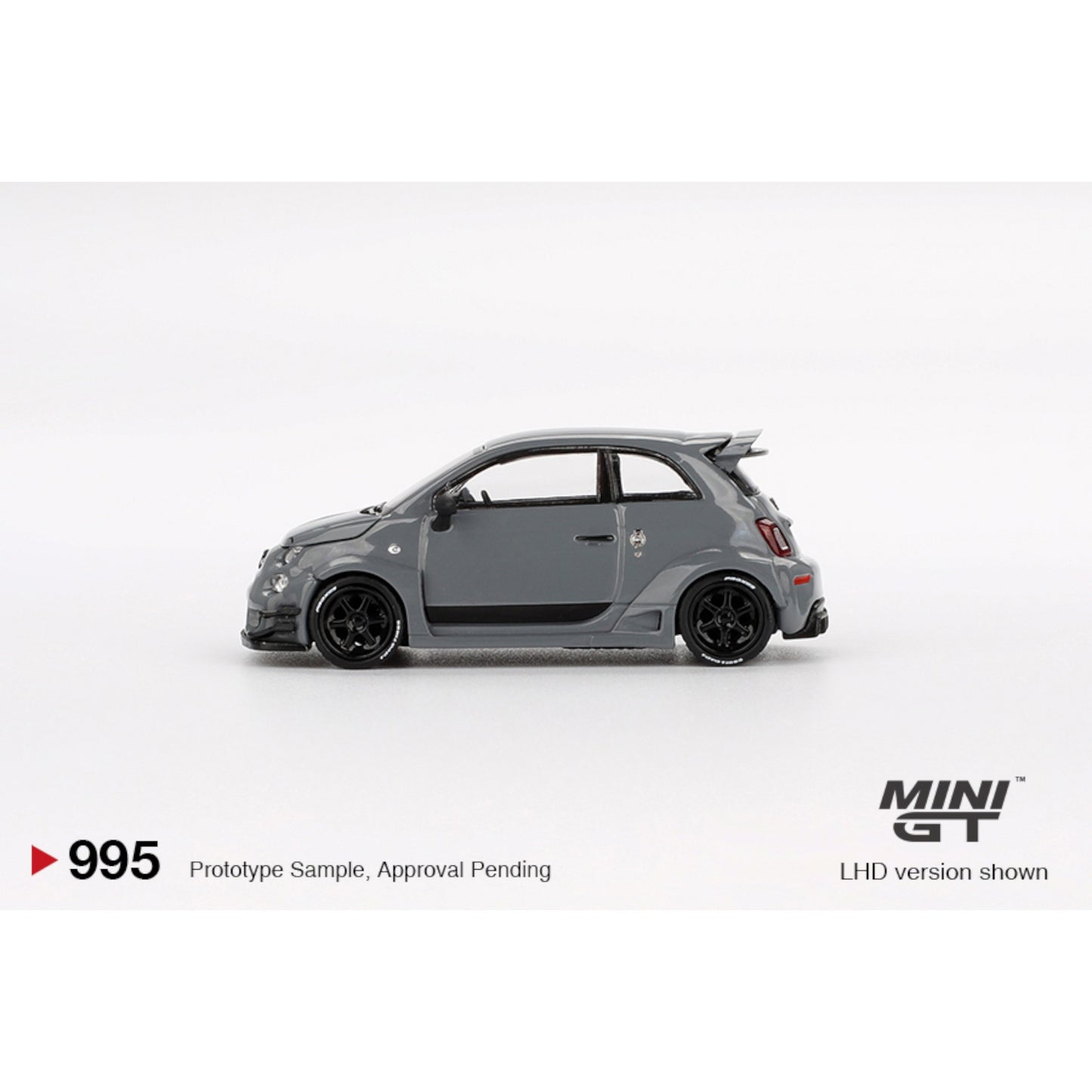 Mini GT - Pre-Order - Abarth 595 LB-WORKS x Abas Works Grey - MGT00995 (LHD)