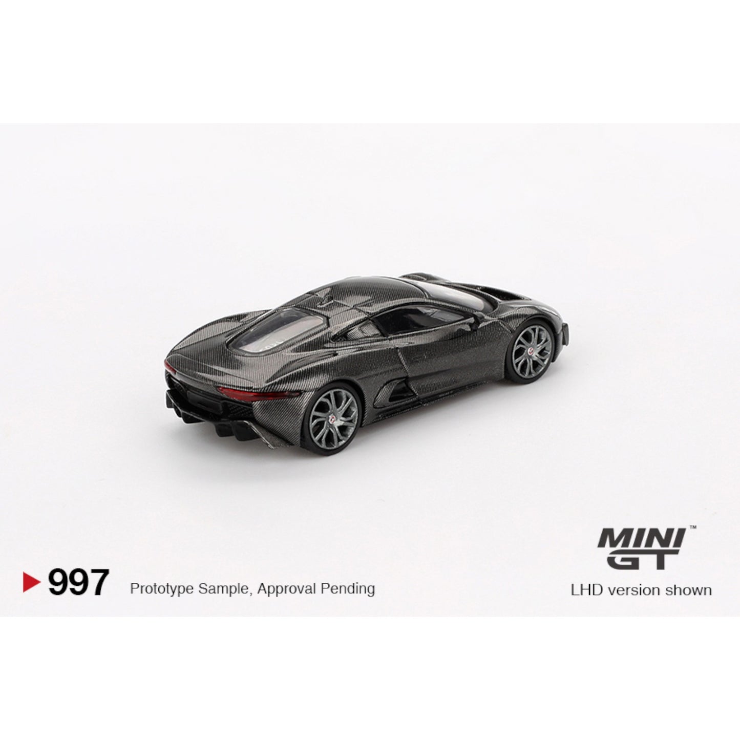 Mini GT - Pre-Order - Jaguar C-X75 Test Car, carbon - MGT00997 (LHD)