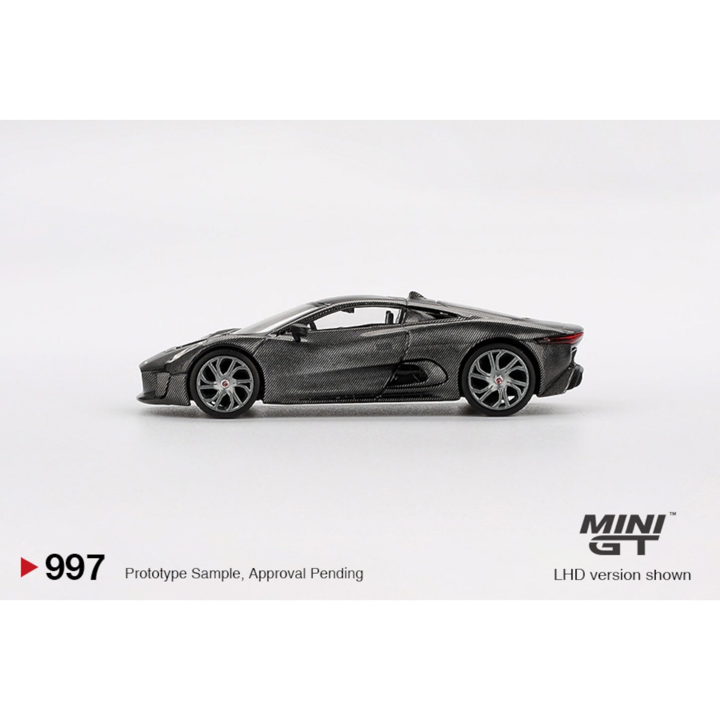 Mini GT - Pre-Order - Jaguar C-X75 Test Car, carbon - MGT00997 (LHD)
