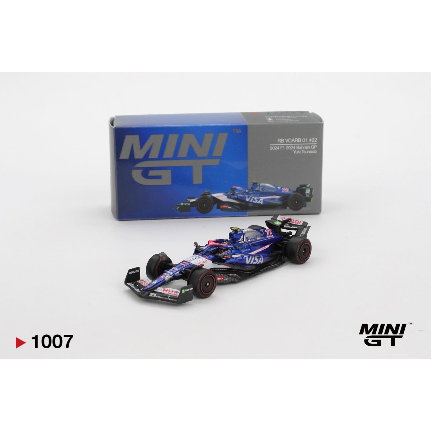 Mini GT - RB VCARB 01 #22 Yuki Tsunoda 2024 F1 2024 Bahrain GP  - MGT01007