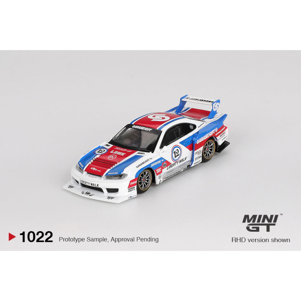 Mini GT - Pre-Order - Nissan LB-Super Silhouette S15 SILVIA GARASIDRIFT x LBWK 2025 - MGT01022 (RHD)
