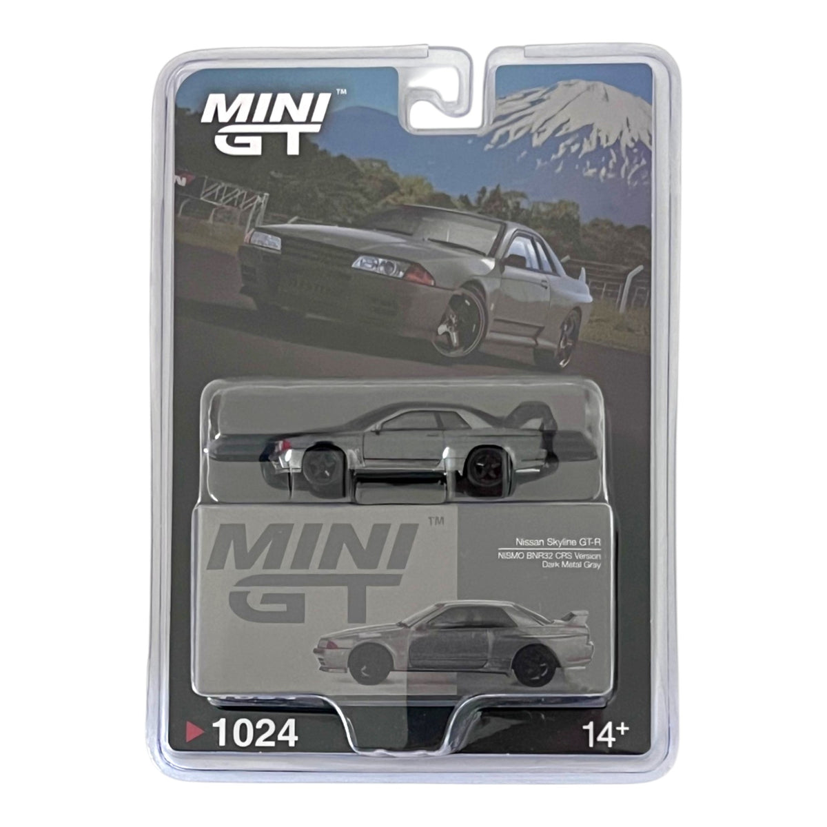Mini GT - Nissan Skyline GT-R  (NISMO BNR32 CRS Version) Dark Metal Gray - MGT01024-BL