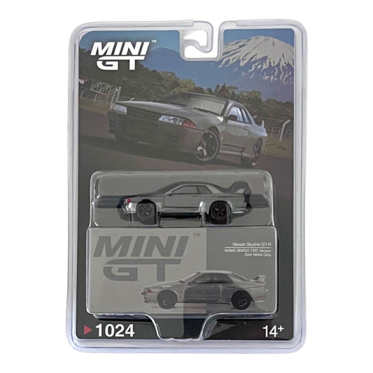 Mini GT - Nissan Skyline GT-R  (NISMO BNR32 CRS Version) Dark Metal Gray - MGT01024-BL