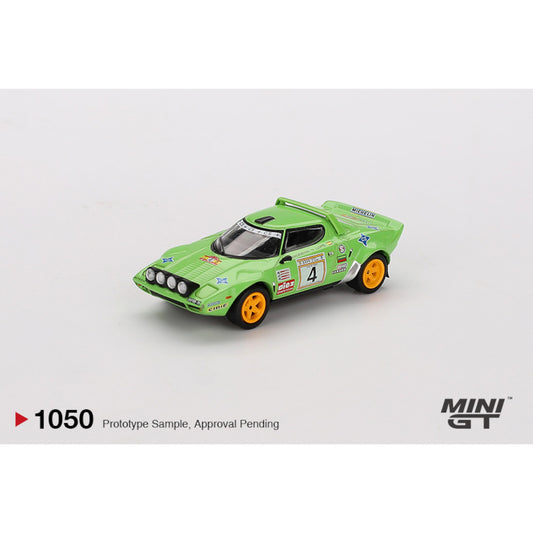 Mini GT - Pre-Order - Lancia Stratos HF #4 1979 Spanish Rally Champion - MGT01050 (LHD)