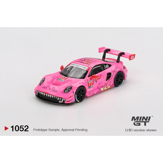 Mini GT - Pre-Order - PORSCHE 911 (992) GT3 R #77 AO  RACING ROAD AMERICA 2024 - MGT01052 (LHD)