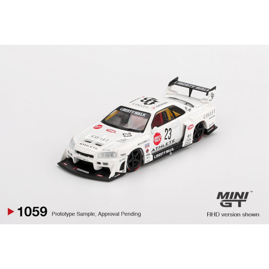Mini GT - Pre-Order - Nissan LB-ER34 Super Silhouette ATHLETE/COLLET - MGT01059 (RHD)