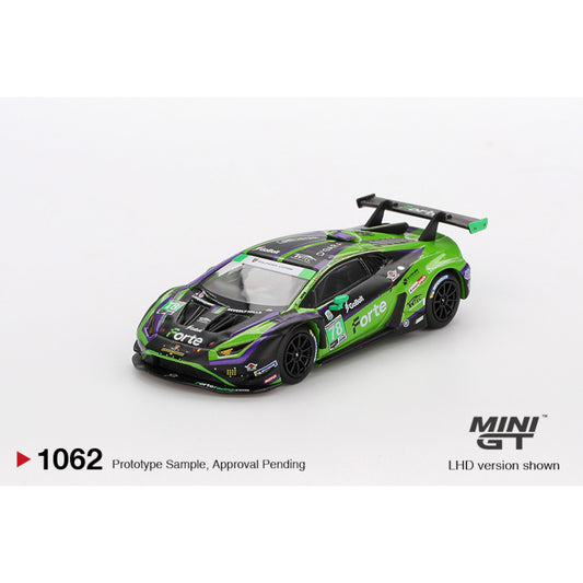 Mini GT - Pre-Order - Lamborghini Huracán GT3 EVO2 #78 Forte Racing 2024 IMSA Daytona 24 Hrs - MGT01062 (LHD)