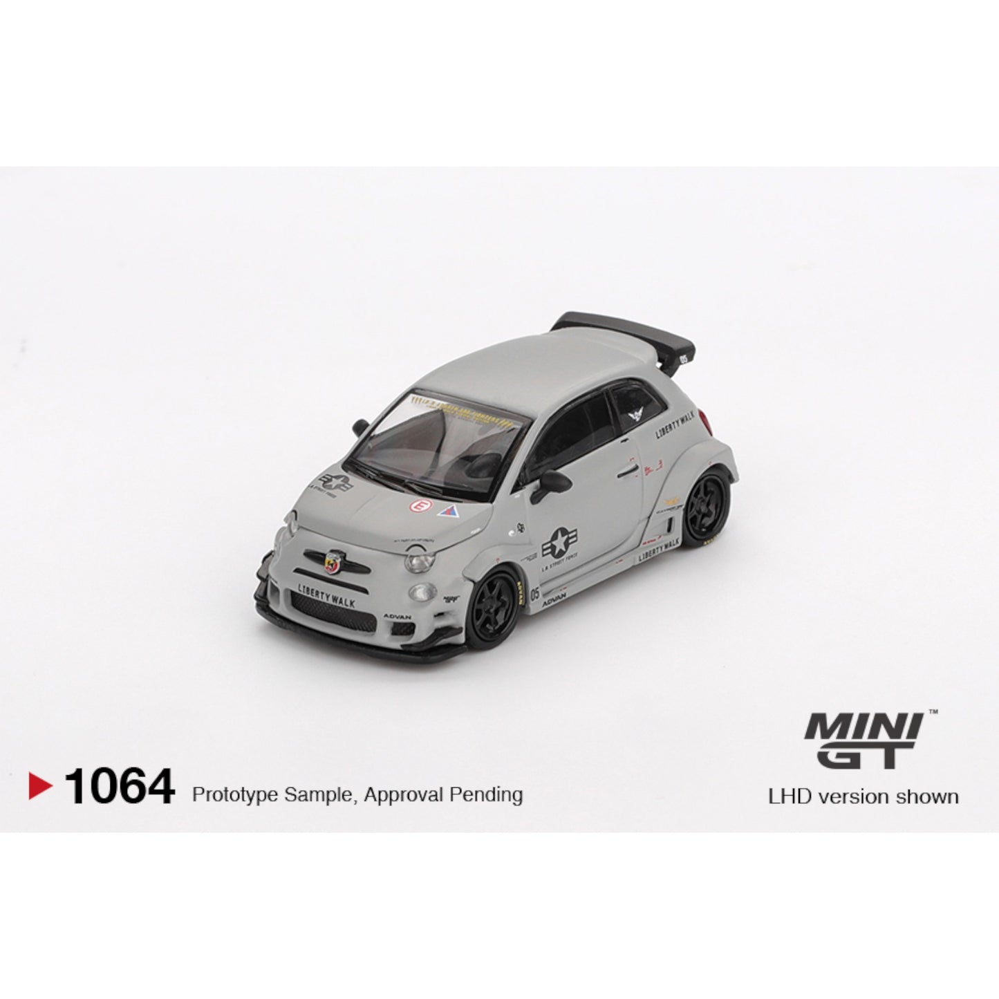 Mini GT - Pre-Order - ABARTH 595 LB-WORKS X  ABAS WORKS FIGHTERS 2024 - MGT01064 (LHD)