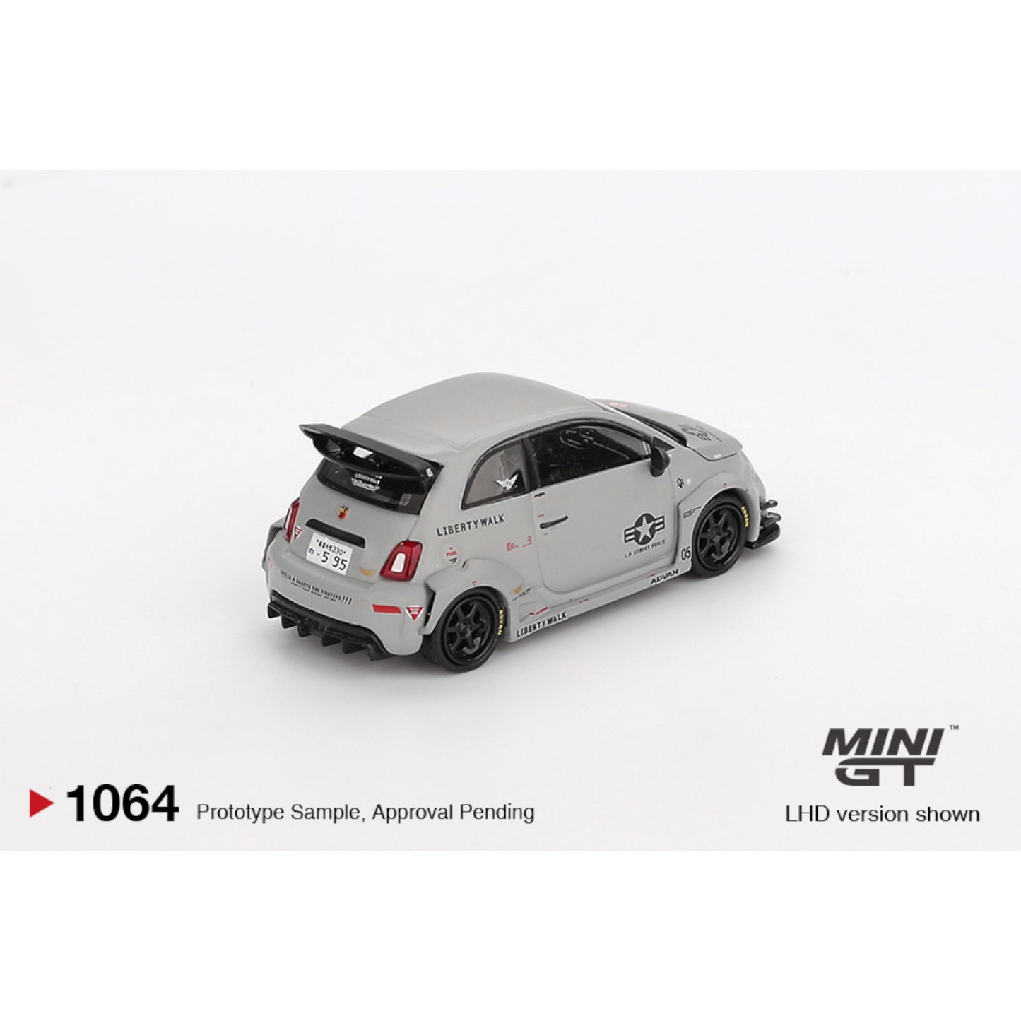 Mini GT - Pre-Order - ABARTH 595 LB-WORKS X  ABAS WORKS FIGHTERS 2024 - MGT01064 (LHD)