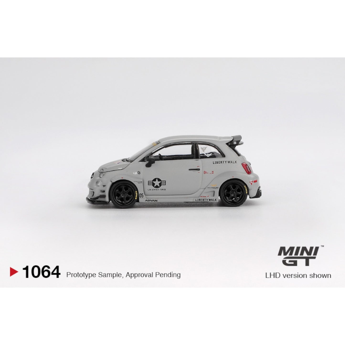 Mini GT - Pre-Order - ABARTH 595 LB-WORKS X  ABAS WORKS FIGHTERS 2024 - MGT01064 (LHD)
