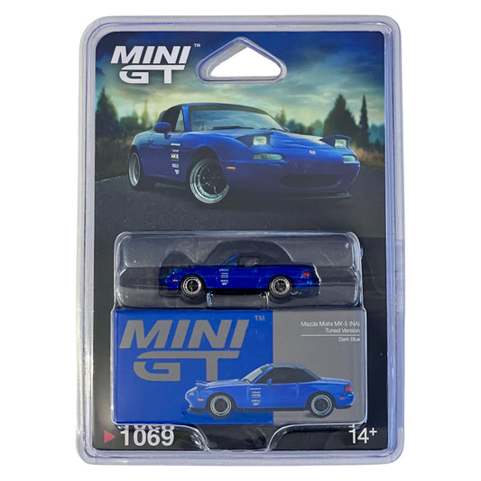 Mini GT - Mazda Miata MX-5 (NA) Tuned Version Dark Blue  - MGT01069-BL (LHD)