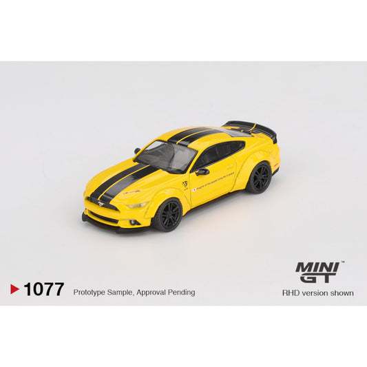 Mini GT - Pre-Order - LB-WORKS FORD MUSTANG Triple Yellow - MGT01077 (LHD)