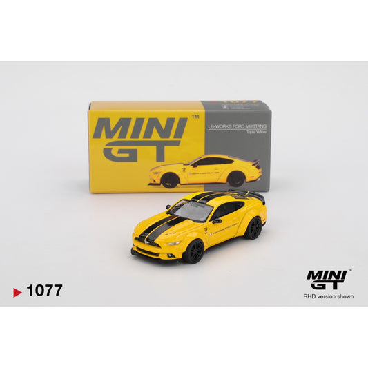 Mini GT - LB-WORKS FORD MUSTANG Triple Yellow - MGT01077 (LHD)