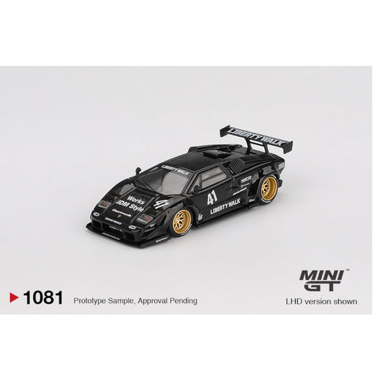 Mini GT - Pre-Order - Lamborghini Countach LB-WORKS Black - MGT01081 (LHD)