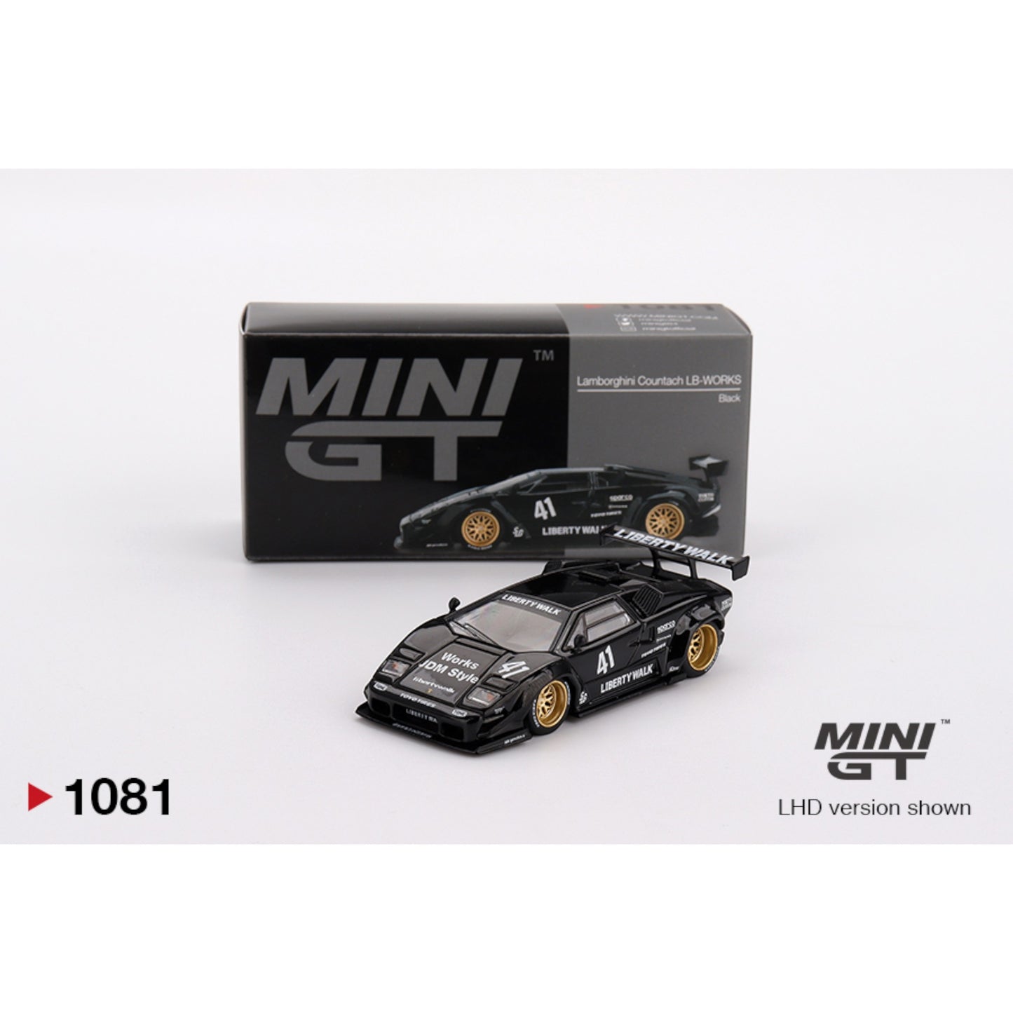 Mini GT - Lamborghini Countach LB-WORKS Black - MGT01081 (LHD)