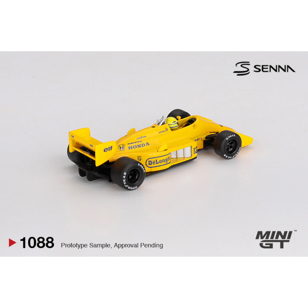 Mini GT - Pre-Order - Lotus 99T #12 Ayrton Senna 1987 Monaco Grand Prix Winner - MGT01088