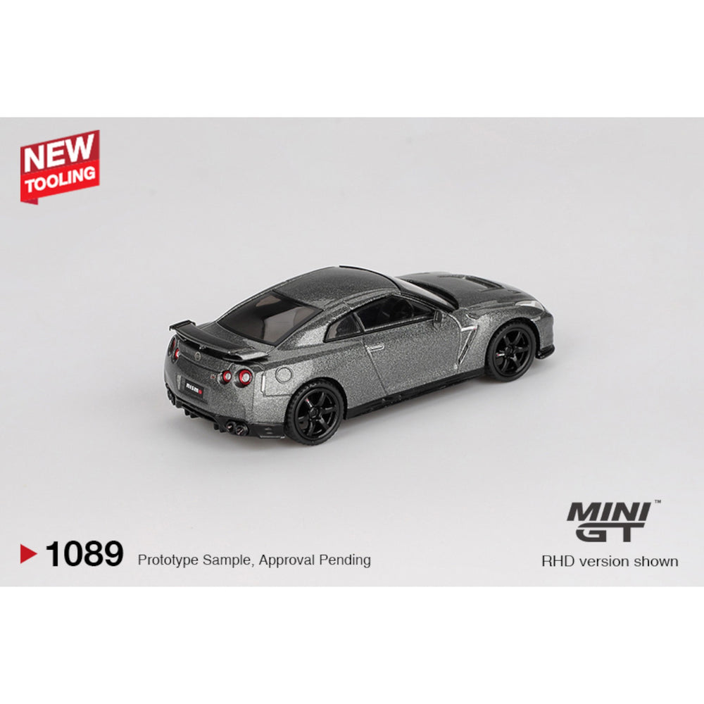Mini GT - Pre-Order - NISSAN GT-R 2013 Dark Metal Gray (NISMO R35 CRS Version)  - MGT01089 (RHD)